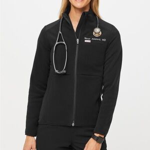 On shift fleece jacket by figs